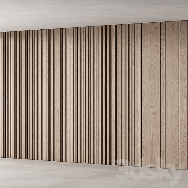 205 wall composition 04 decorative wall panel kit 03 3D Models