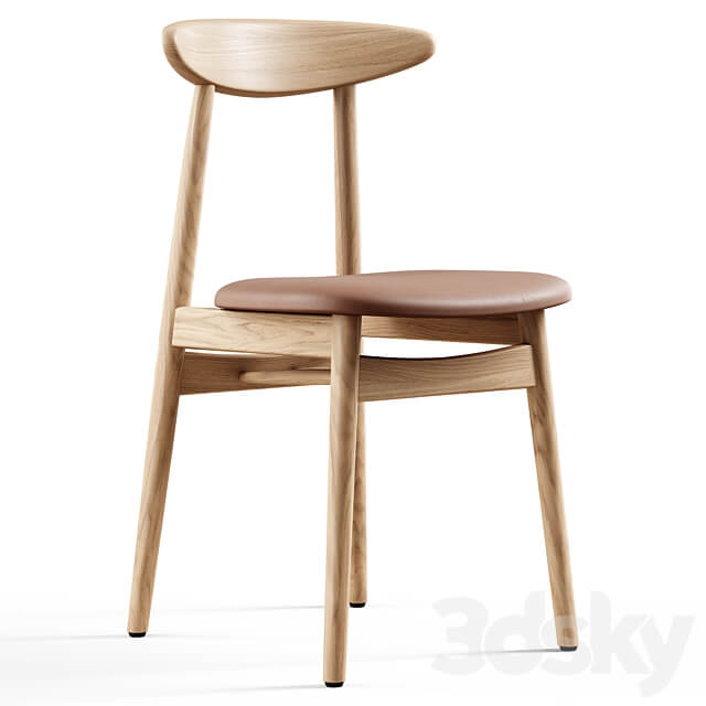 Vincent Sheppard Teo dining chair upholstered 3D Models
