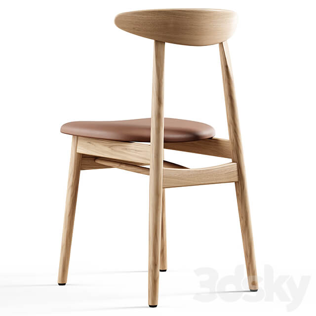 Vincent Sheppard Teo dining chair upholstered 3D Models