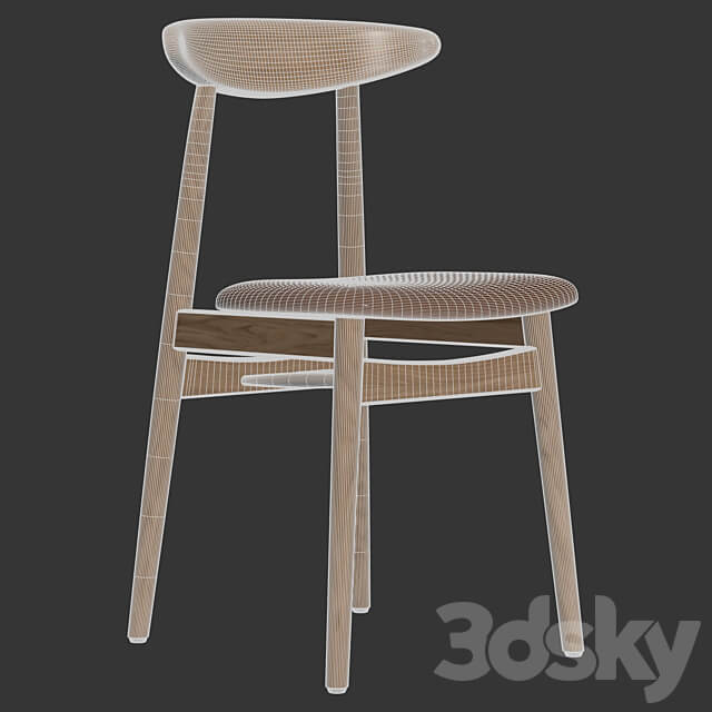 Vincent Sheppard Teo dining chair upholstered 3D Models