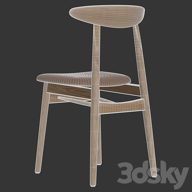 Vincent Sheppard Teo dining chair upholstered 3D Models