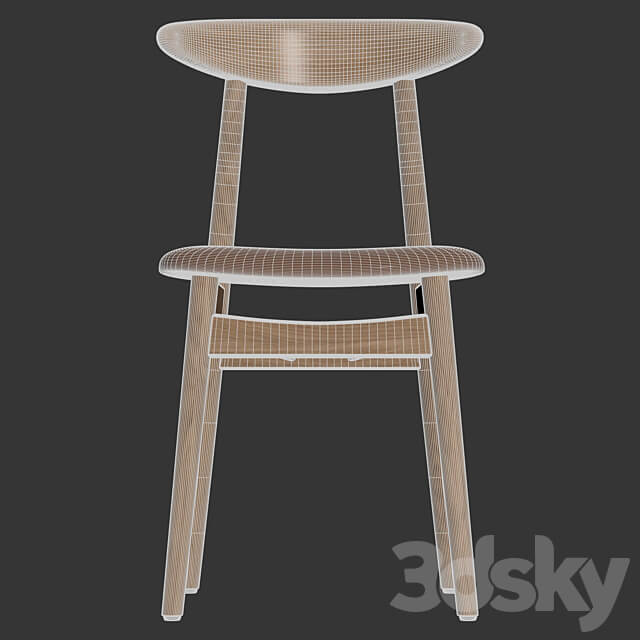 Vincent Sheppard Teo dining chair upholstered 3D Models