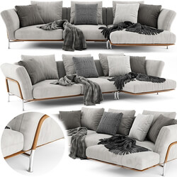 Flexform Ambroeus Chaise Longue 3D Models 