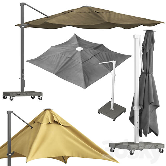 Coco Republic Kingston Umbrella Environment elements 3D Models