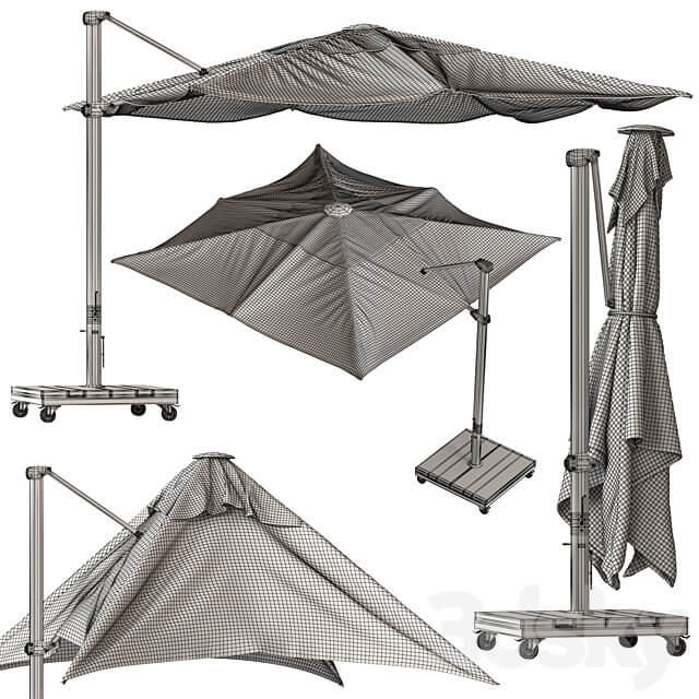 Coco Republic Kingston Umbrella Environment elements 3D Models