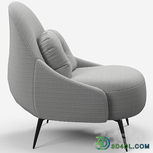 Armchair Leslie GORGEOUS FURNITURE 3D Models