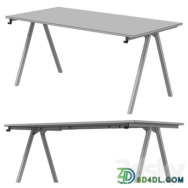 IKEA TROTTEN Desk 3D Models