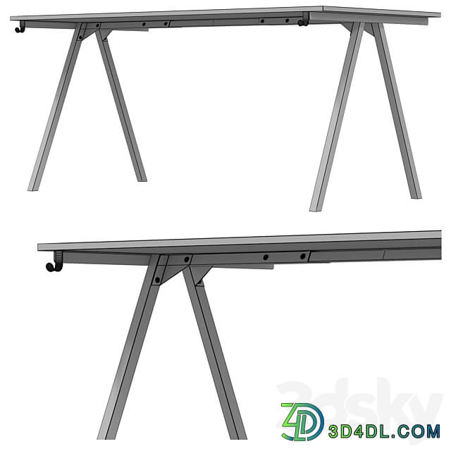 IKEA TROTTEN Desk 3D Models