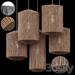 Lamp ratten barrell n12 Pendant light 3D Models 