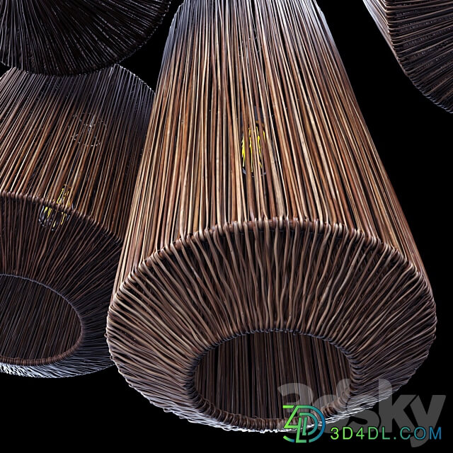 Lamp ratten barrell n12 Pendant light 3D Models