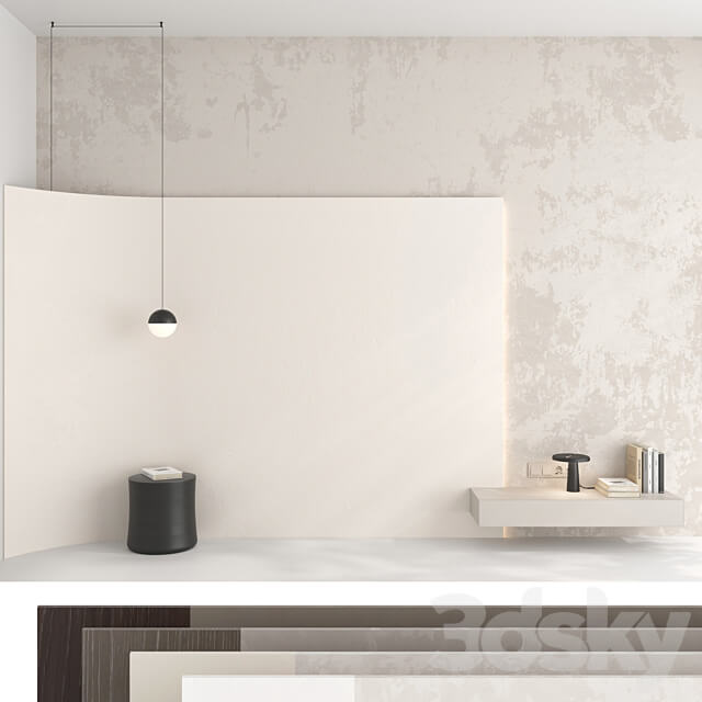 Decorative wall panel set 88 3D Models