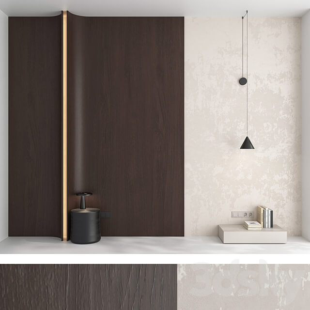 Decorative wall panel set 88 3D Models