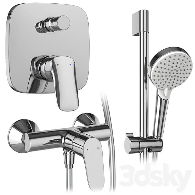 Hansgrohe set 175 mixers and shower systems Faucet 3D Models