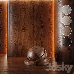 Wood Oak set seamless laminate Parquet 1 3D Models 
