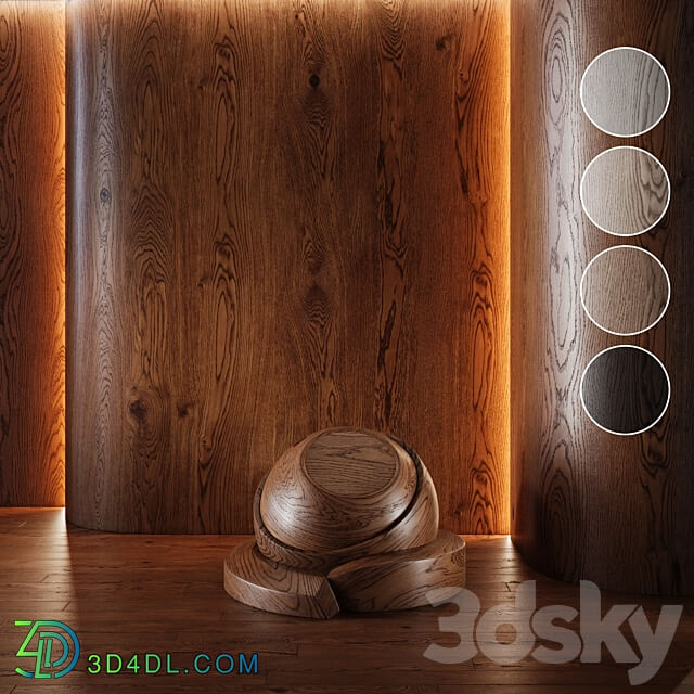 Wood Oak set seamless laminate Parquet 1 3D Models