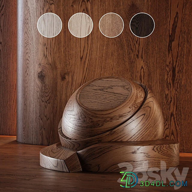 Wood Oak set seamless laminate Parquet 1 3D Models