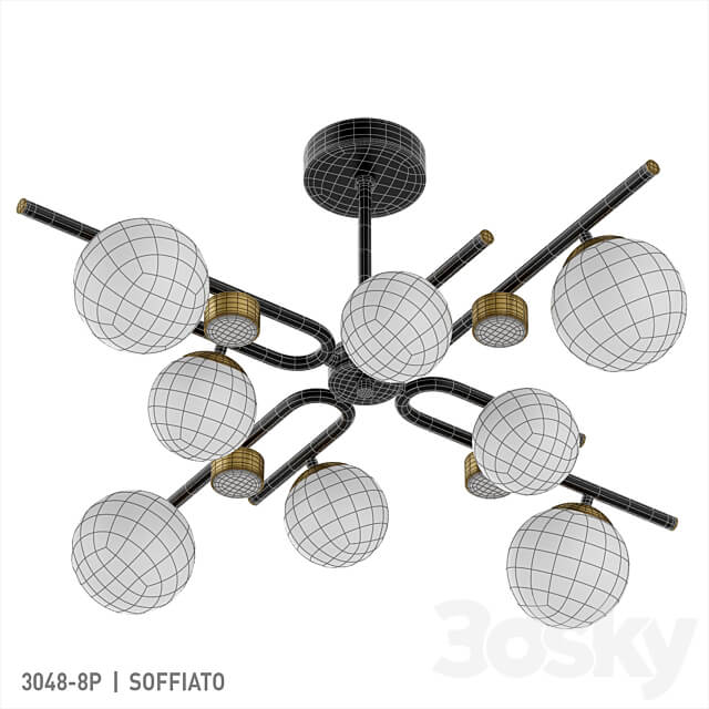 Favorite 3048 8P Pendant light 3D Models