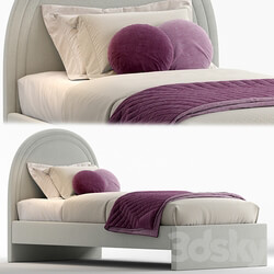 Single bed by Westelm 3D Models 