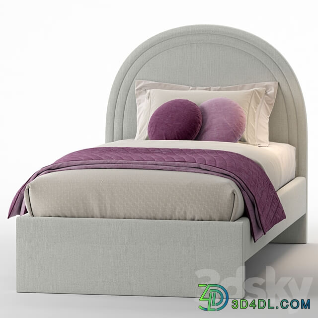 Single bed by Westelm 3D Models