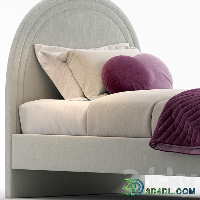 Single bed by Westelm 3D Models