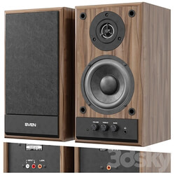 Musical columns Sven SPS 702 Walnut 3D Models 