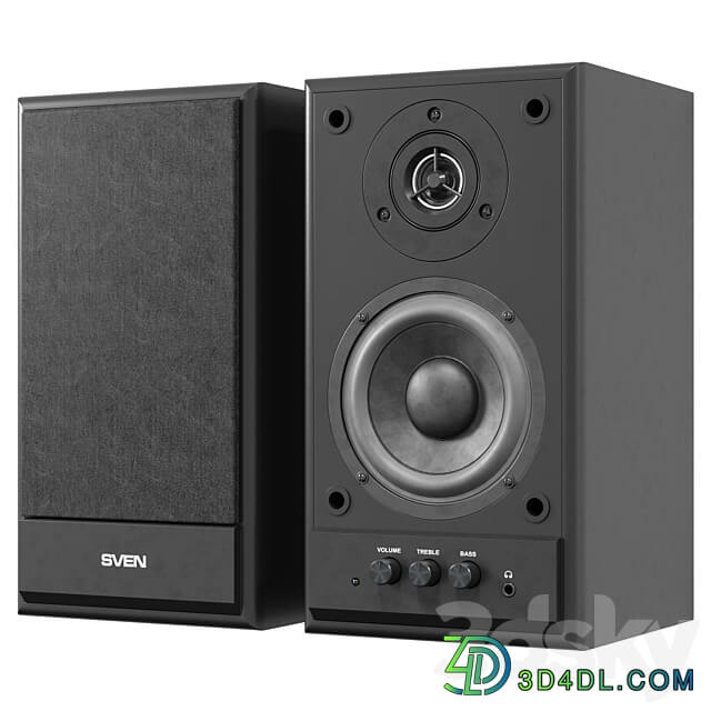Musical columns Sven SPS 702 Walnut 3D Models