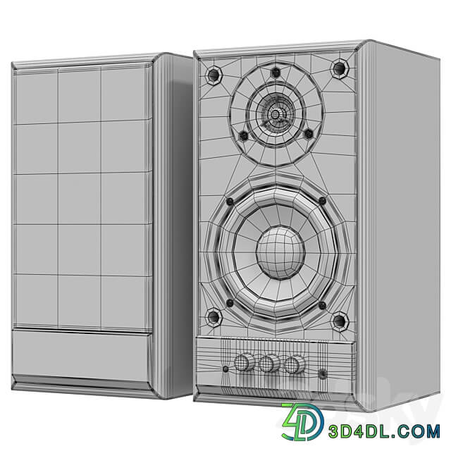 Musical columns Sven SPS 702 Walnut 3D Models