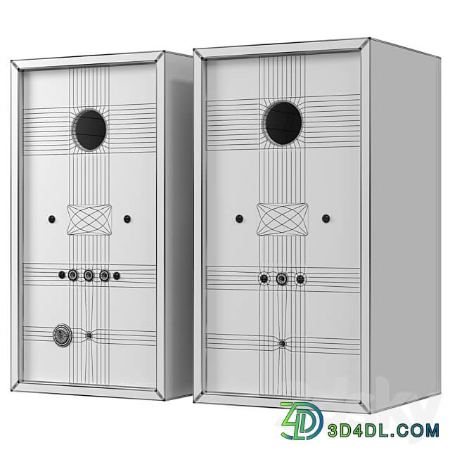 Musical columns Sven SPS 702 Walnut 3D Models