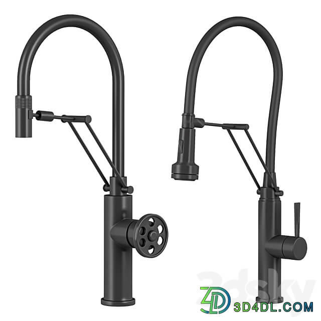 Mixer with flexible spout Faucet 3D Models