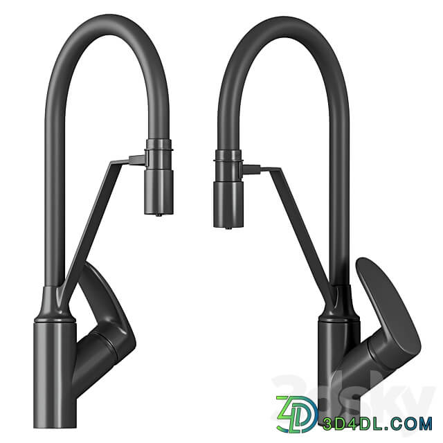 Mixer with flexible spout Faucet 3D Models