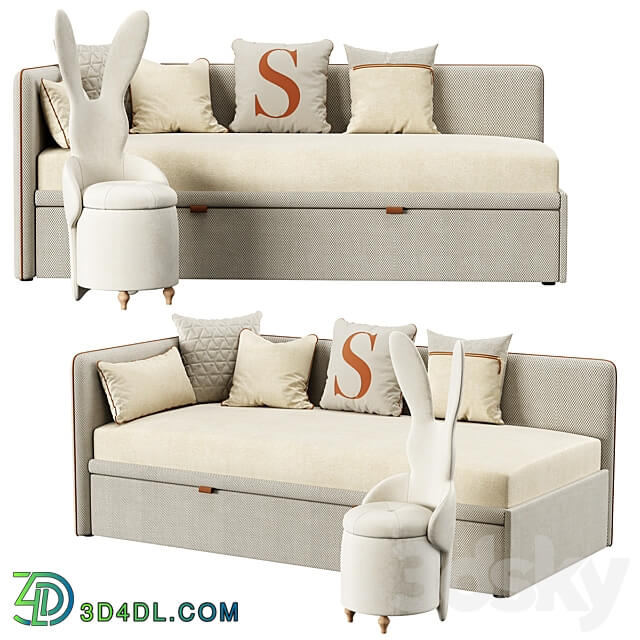 Baby bed Simple corner Manifesto 3D Models