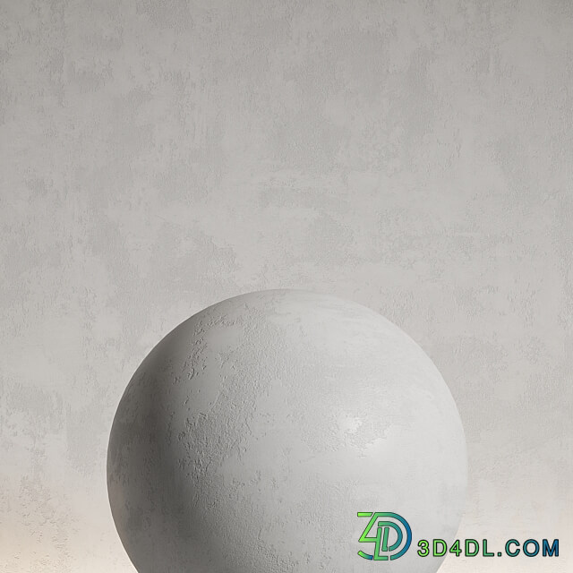 Decorative plaster. Seamless decorative plaster material. 43 Stone 3D Models