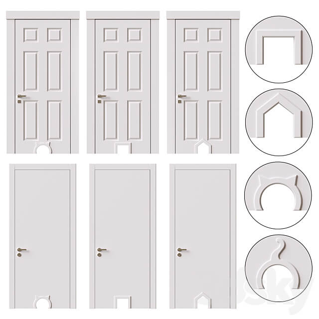 Doors for cats 3D Models