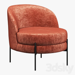 Vetro mebel bella rose armchair 3D Models 