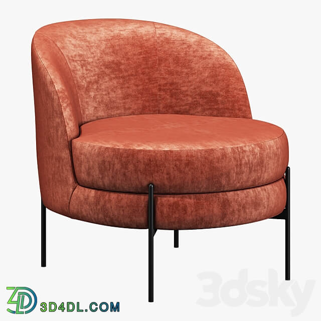 Vetro mebel bella rose armchair 3D Models