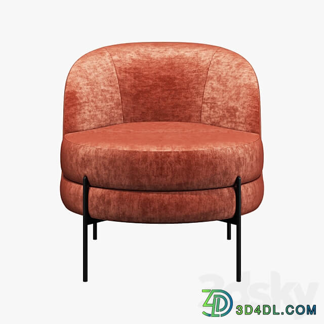 Vetro mebel bella rose armchair 3D Models