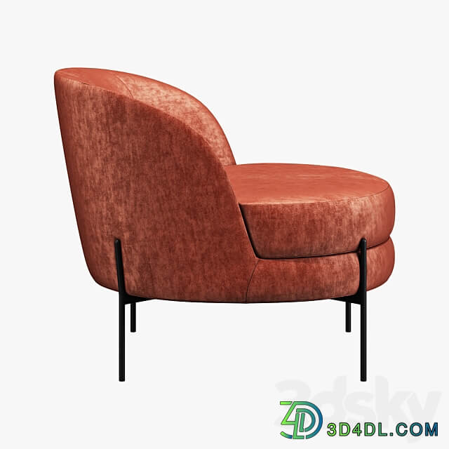 Vetro mebel bella rose armchair 3D Models