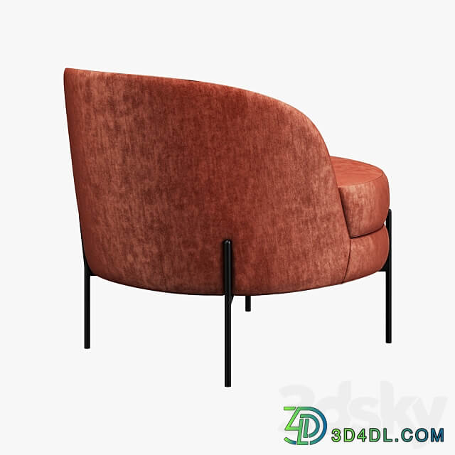 Vetro mebel bella rose armchair 3D Models