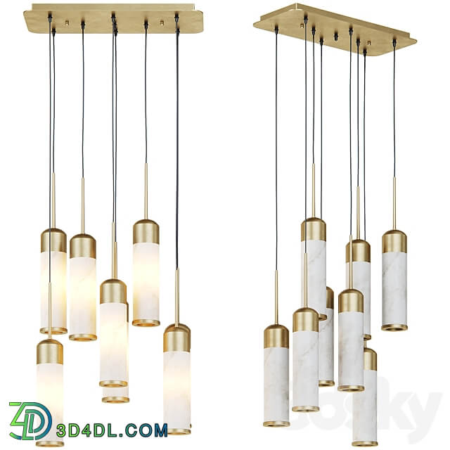 Eos Chandelier by Eichholtz Pendant light 3D Models