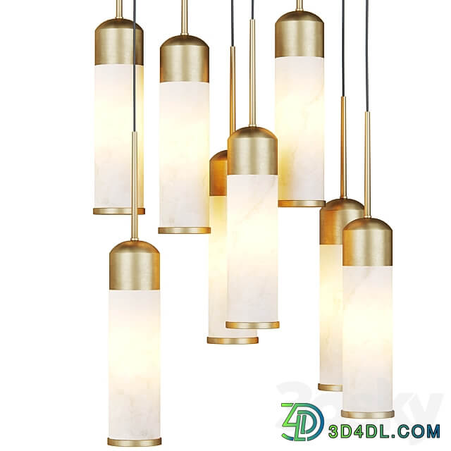 Eos Chandelier by Eichholtz Pendant light 3D Models