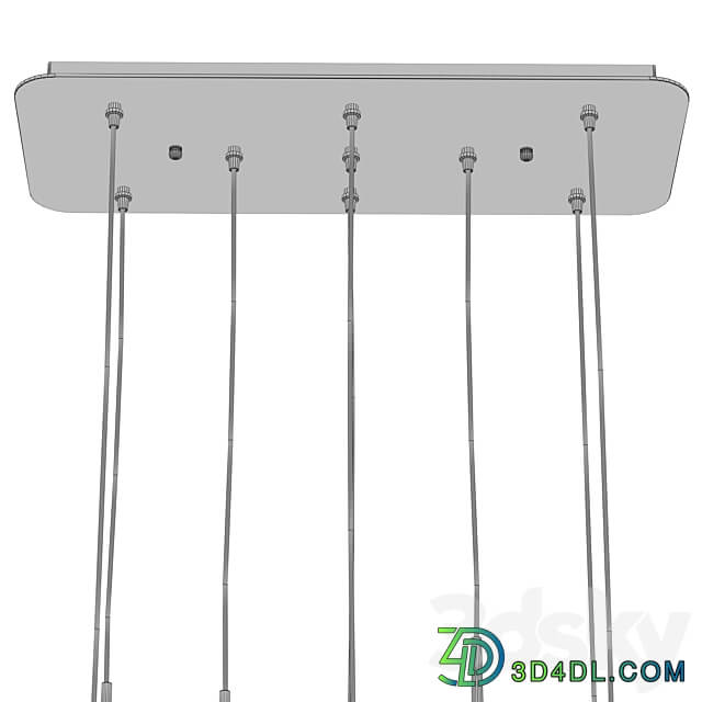 Eos Chandelier by Eichholtz Pendant light 3D Models