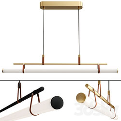 Lucien Tube Chandelier Pendant light 3D Models 