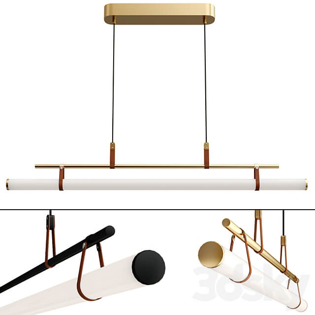 Lucien Tube Chandelier Pendant light 3D Models
