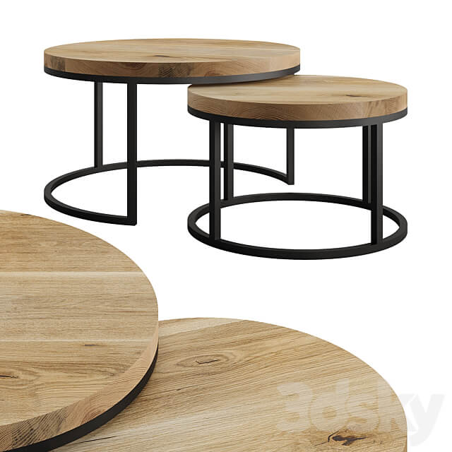 Oval Coffee Table by mLOFT 3D Models