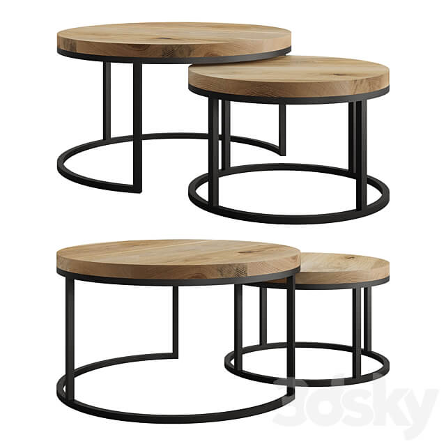 Oval Coffee Table by mLOFT 3D Models
