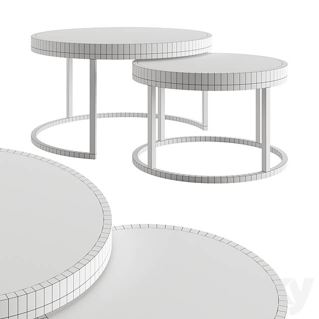 Oval Coffee Table by mLOFT 3D Models