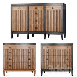 Chest of drawers buffet Foxtrot Siver Dresser sideboard Sideboard Chest of drawer 3D Models 