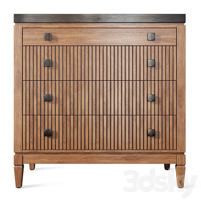 Chest of drawers buffet Foxtrot Siver Dresser sideboard Sideboard Chest of drawer 3D Models