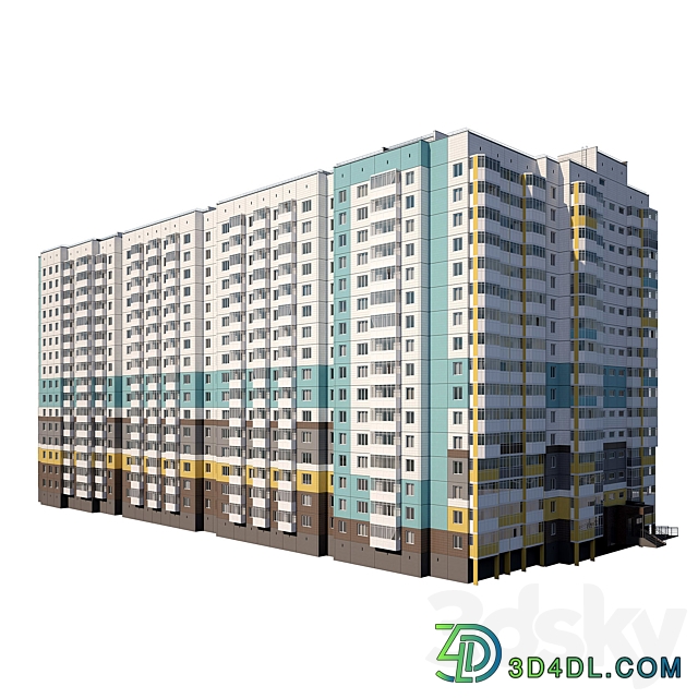 panel house modern 3D Models