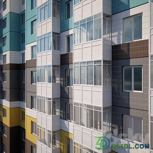 panel house modern 3D Models
